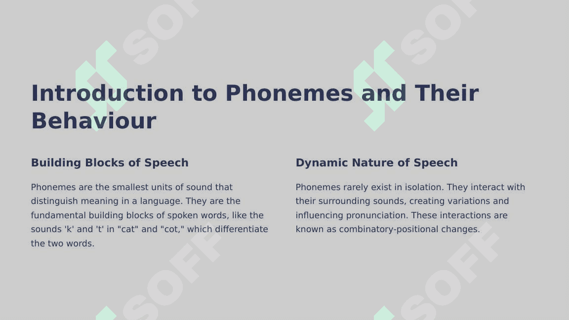 The combinatory-positional changes of phonemes 3