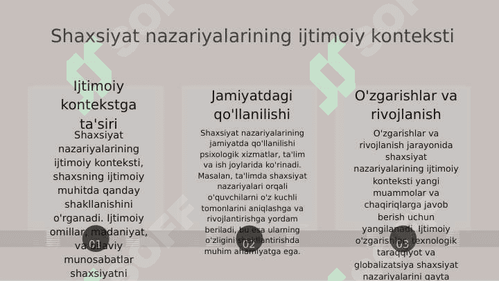 Chet el psixologiyasida shaxs nazariyalari 8
