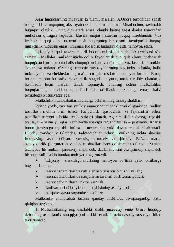 Tashqi samaralar mulkchilikning muqobil shakillari 4