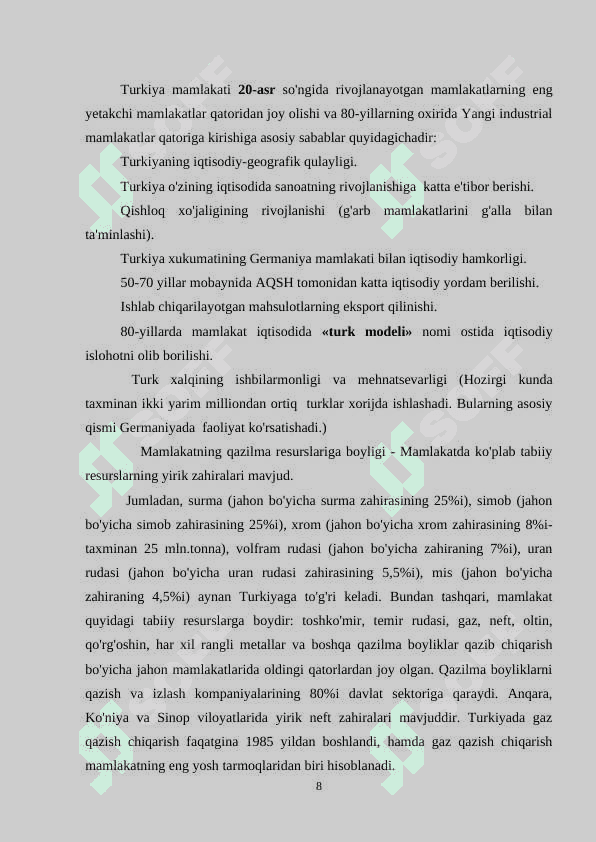Turkiya turizmi dinamikasi 8