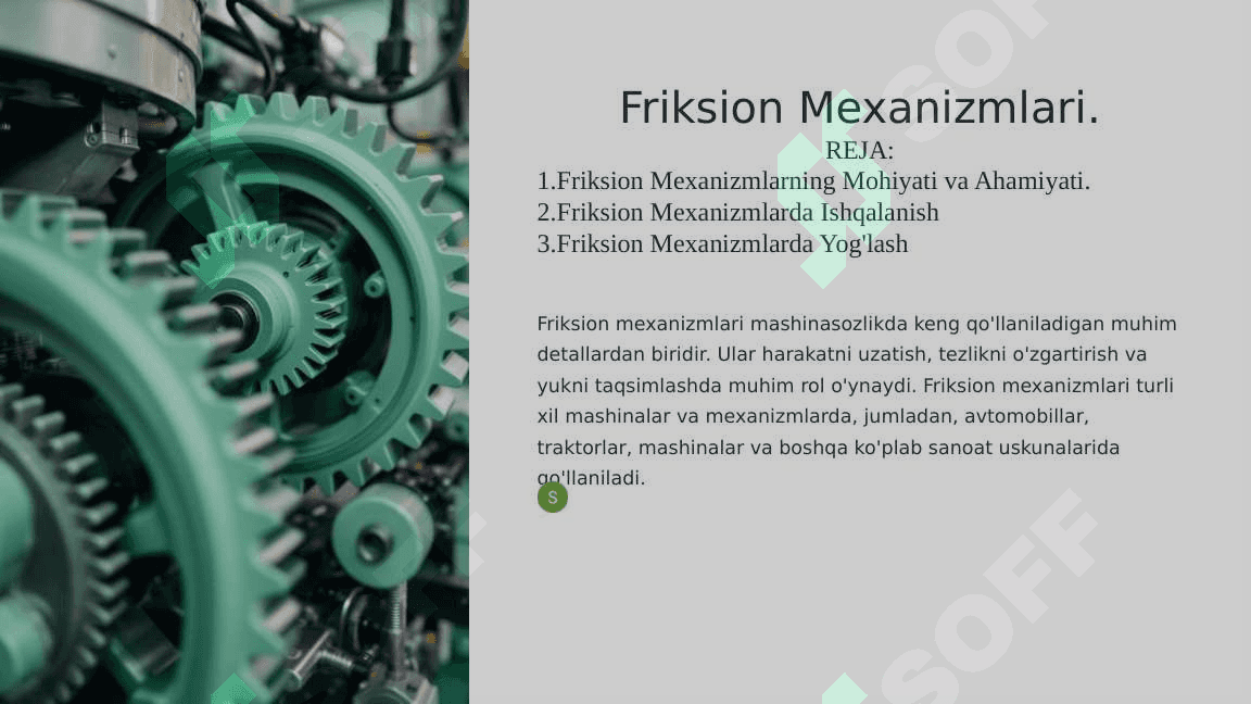 Friksion Mexanizmlari. 2