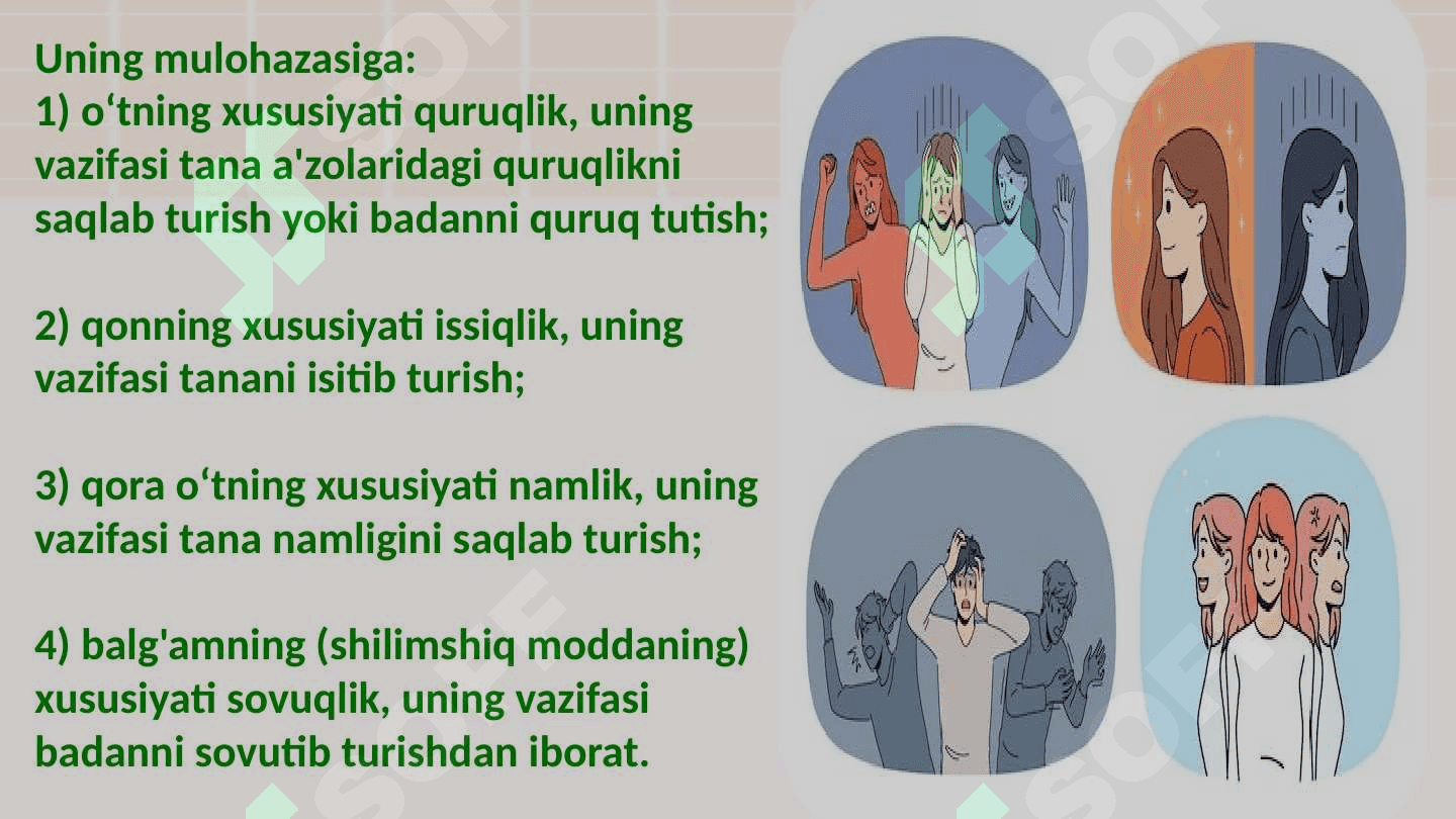 SHAXSNING INDIVIDUAL-PSIXOLOGIK 
XUSUSIYATLARI. TEMPERAMENT 5