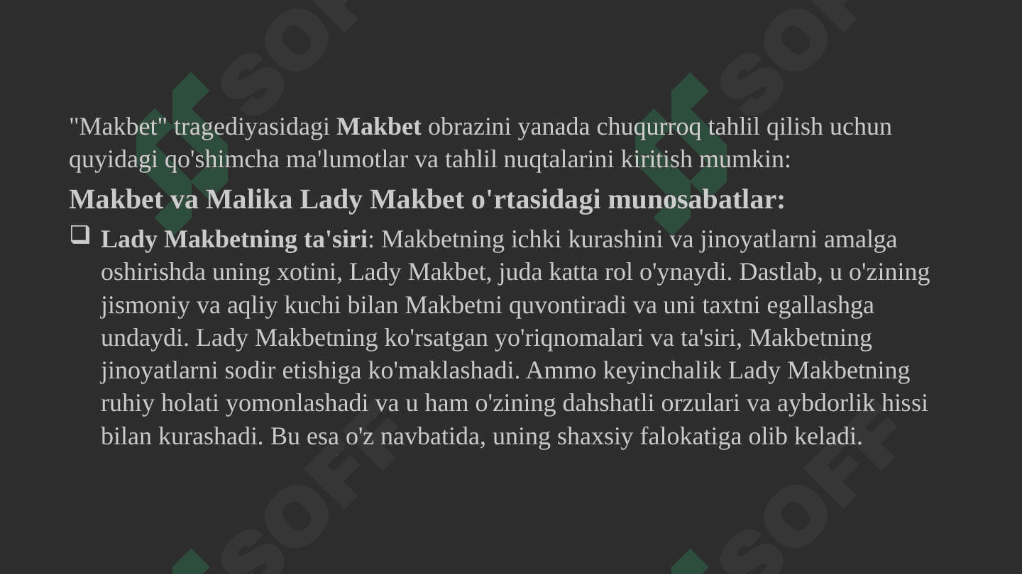 “Makbet” tragediyasida Makbet obrazi 2