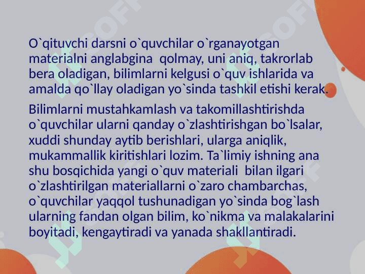 Baholash turlari va mezonlari 2