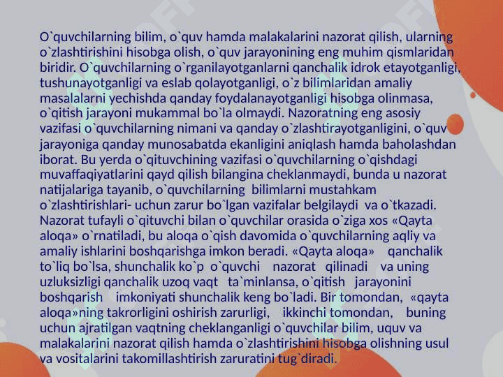 Baholash turlari va mezonlari 4