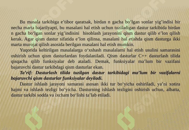 C++ dasturlash tilining standart funksiyalari 4