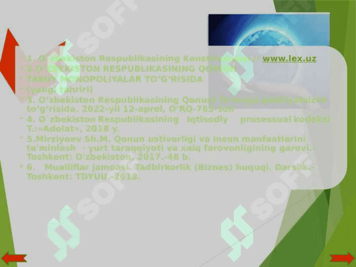 Tabiiy monopoliyalani huquqiy tartibga solish 3