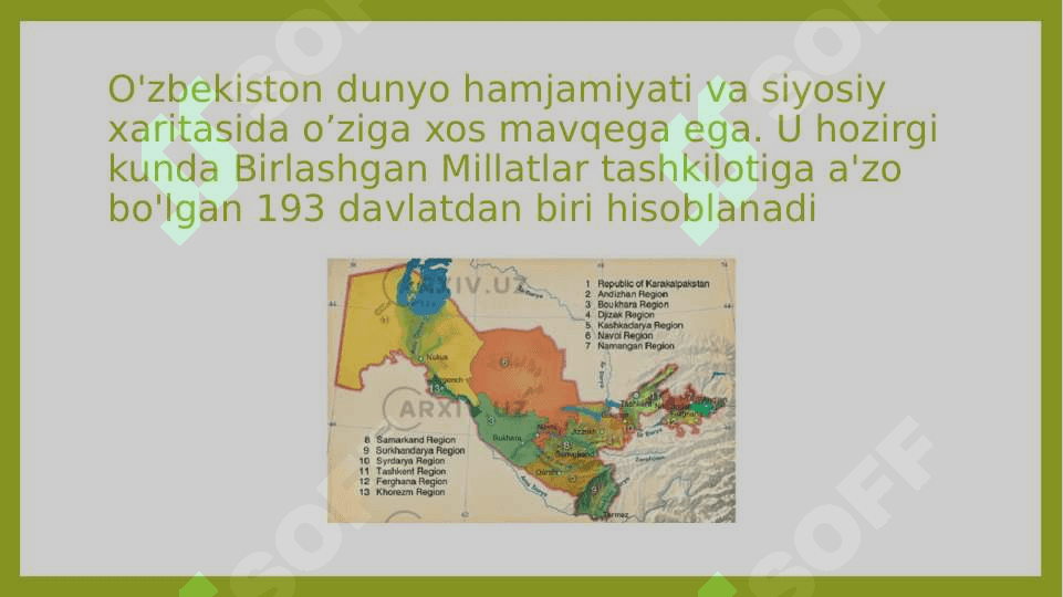 jahon ijtimoiy-siyosiy jarayonlarida o’zbekistonning geosiyosiy o’rni 3
