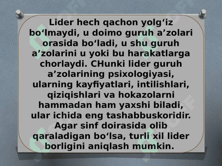 Liderlik nazariyalari 6