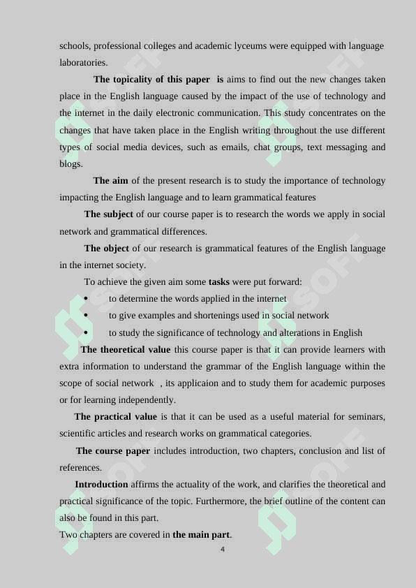 The Grammar of Internet Language 4