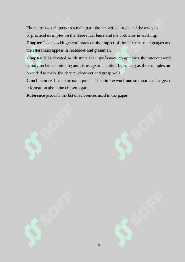 The Grammar of Internet Language 5