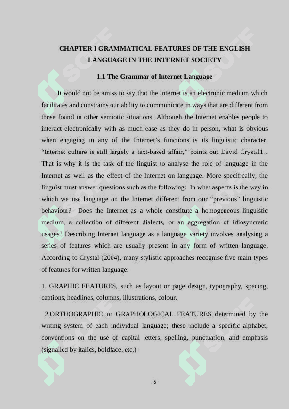 The Grammar of Internet Language 6