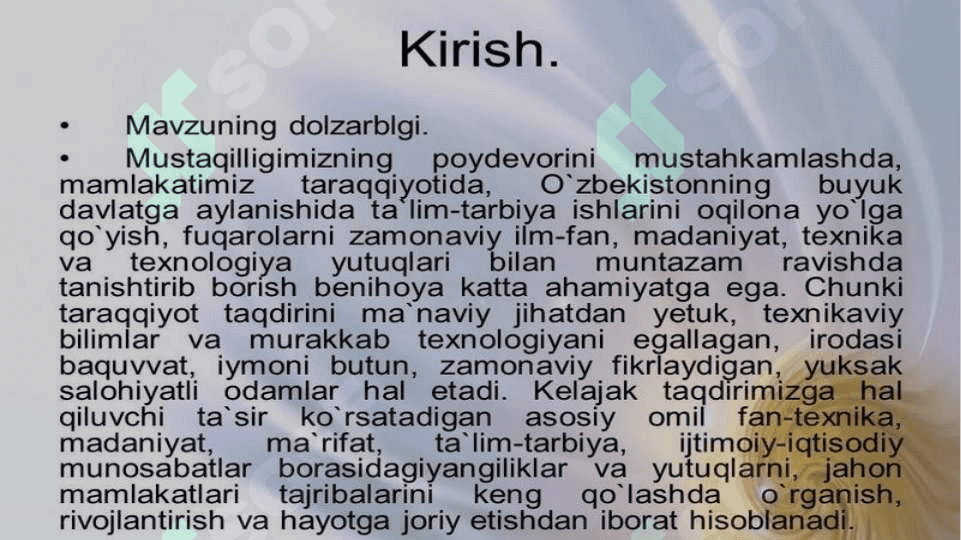 Yangi jamiyat qurishda ta’lim va tarbiyaning o’rni 3