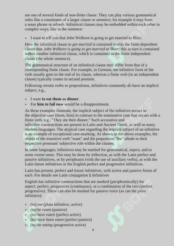Functional-semantic analyses of the infinitive in english 6
