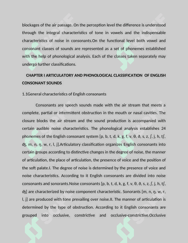 General characteristics of English consonants 4