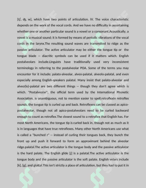 General characteristics of English consonants 6