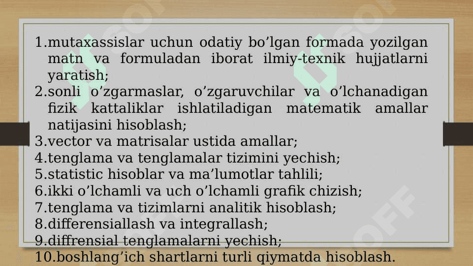 Matematik modellashtirish, sonli tahlil usullarini tizimlarda amalga oshirish. Hisobli eksperiment 3