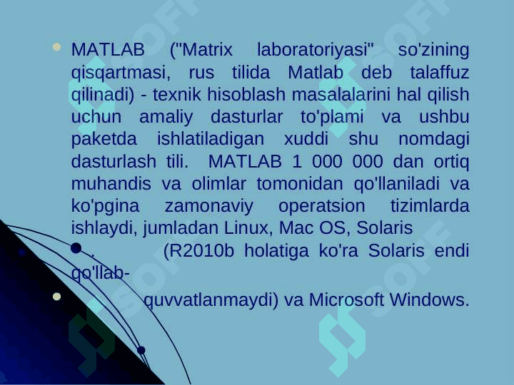 MATLABDA DASTURLASH 2