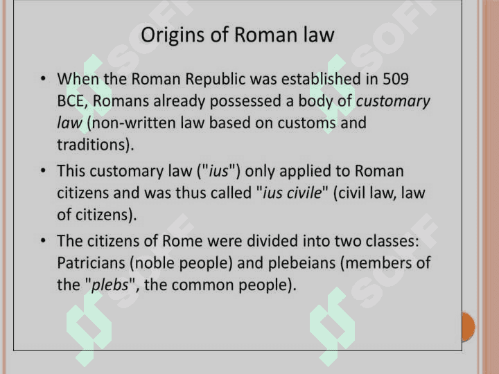 Roman law 3