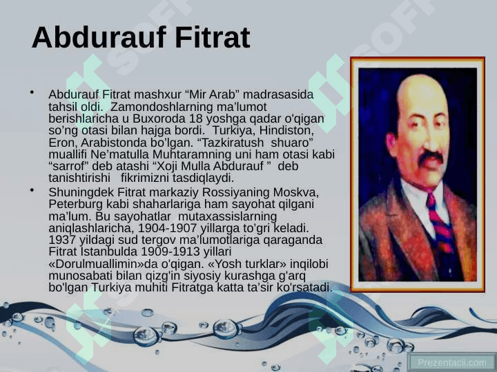 Fitratning " Adabiyot qoidalari ", "Aruz nazariyasi " asarlari tahlili 4