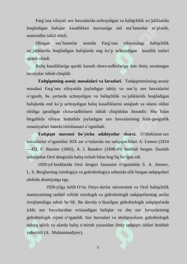 Farg`ona viloyati suv havzalari fizik geografik tavfsifi 5
