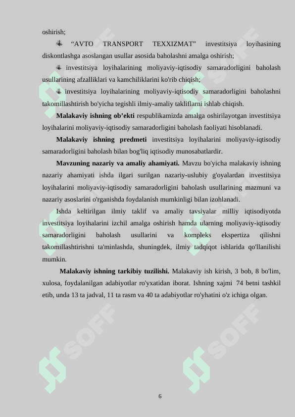 Investitsiya loyihalari samaradorligıni baholash 6