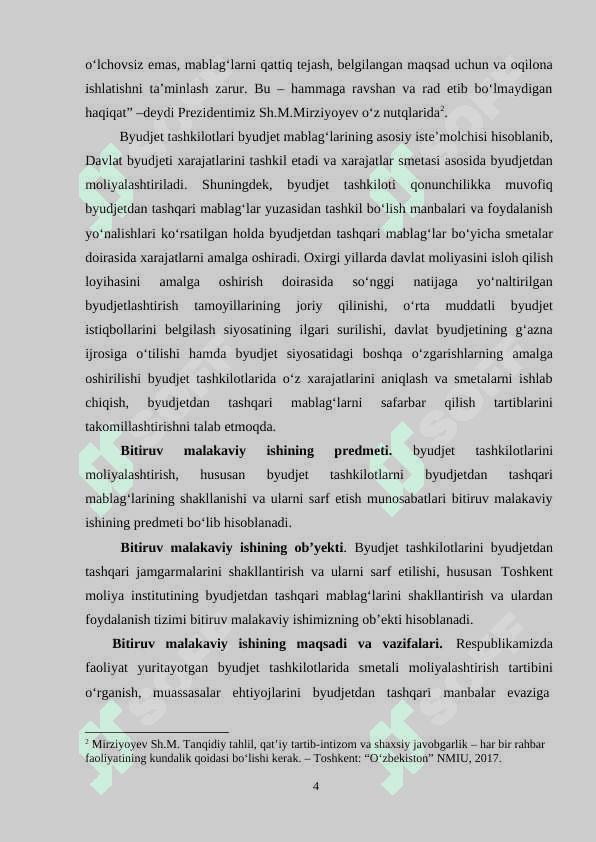 Byudjet tashkilotlarining byudjetdan tashqari mablag‘larini shakllantirish masalalari 5