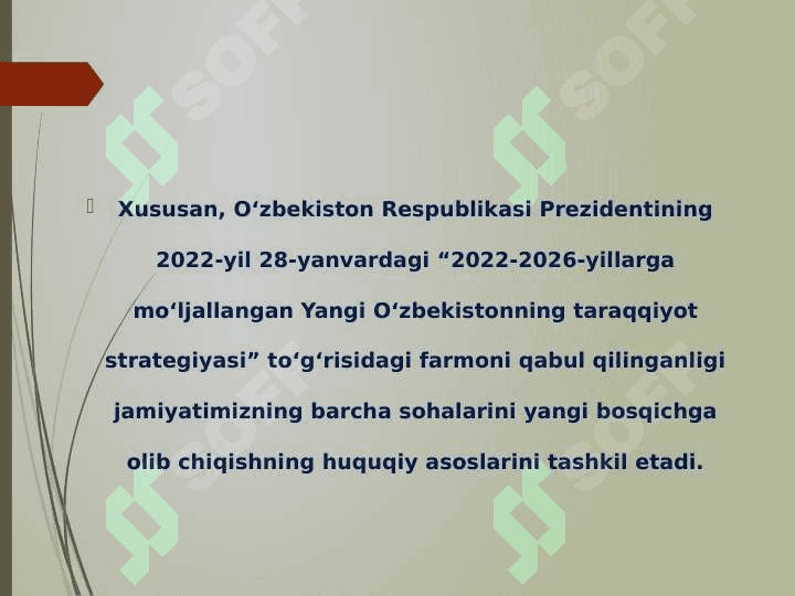 Yangi Oʻzbekistonda amalga oshirilayotgan maʼnaviy oʻzgarishlar. Maʼnaviy taraqqiyotning yangi bosqichi 6