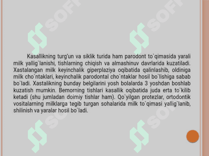 Qon kasalliklarida parodontdagi o'zgarishlar 4