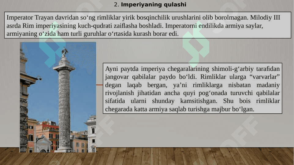 Rim davlatining tugallanishi 7