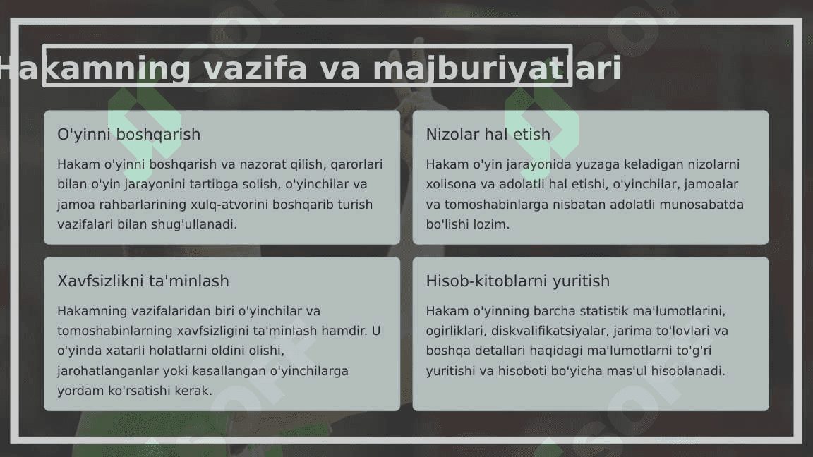 Gandbol o'yinida hakamlik 3