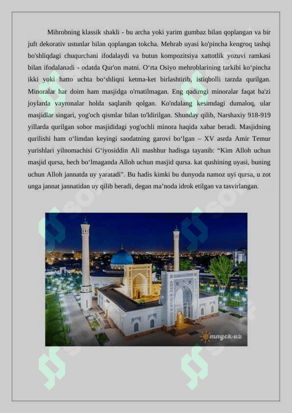 Mustaqillik yillarida qurilgan maqbara va masjidlar 3