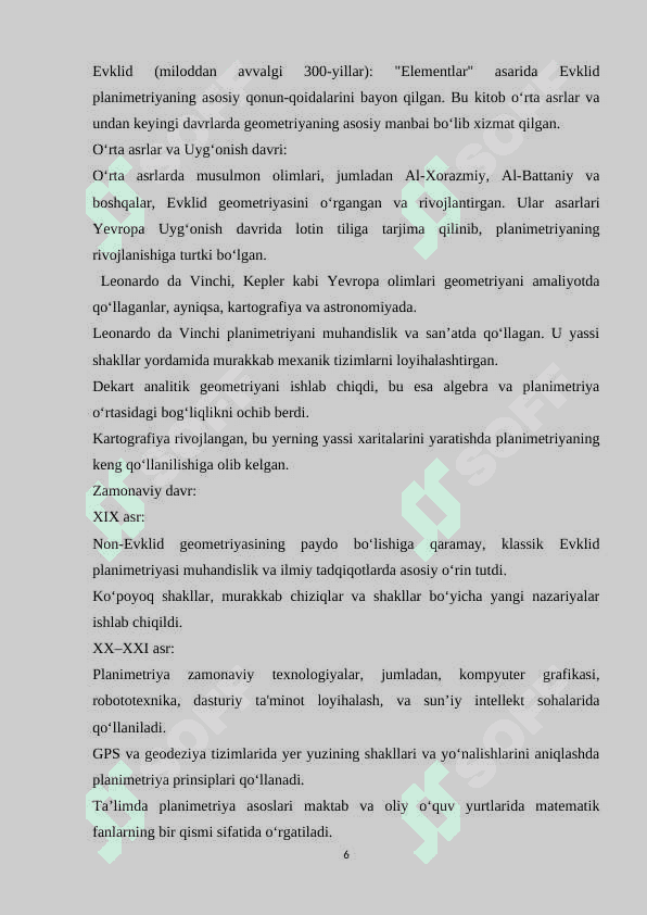 MAKTAB MATEMATIKASIDA PLANIMETRIYA ASOSIY TUSHUNCHASSINI KIRITISH METODIKASI . 6