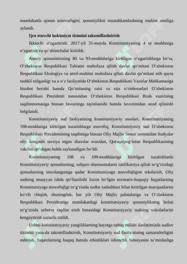 O‘zbekiston Respublikasi Konistitutsiyasining qabul qilinishi va uning tarixiy ahamiyati. 7