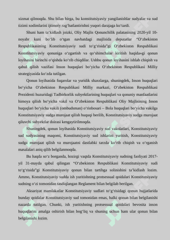 O‘zbekiston Respublikasi Konistitutsiyasining qabul qilinishi va uning tarixiy ahamiyati. 8