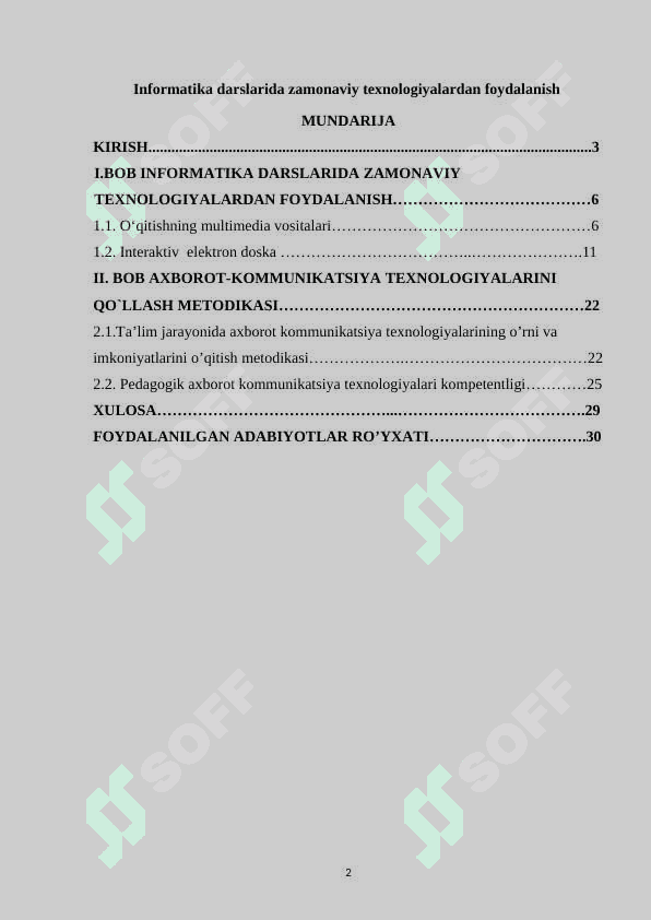 Informatika darslarida zamonaviy texnologiyalardan foydalanish 2