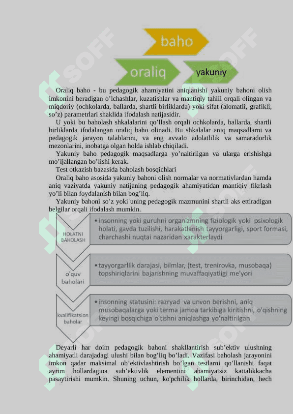 SPORTDA PEDAGOGIK BAHOLASH 2