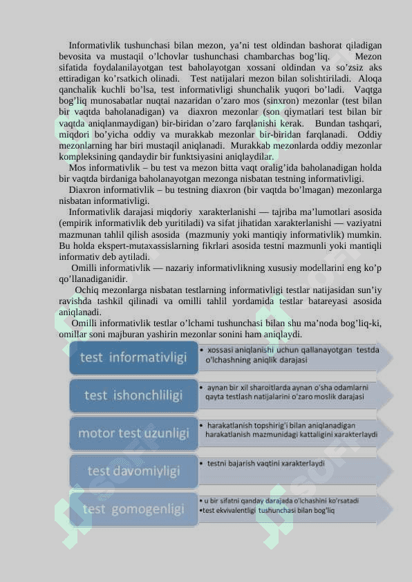 TESTLAR NAZARIYASI ASOSLARI 5