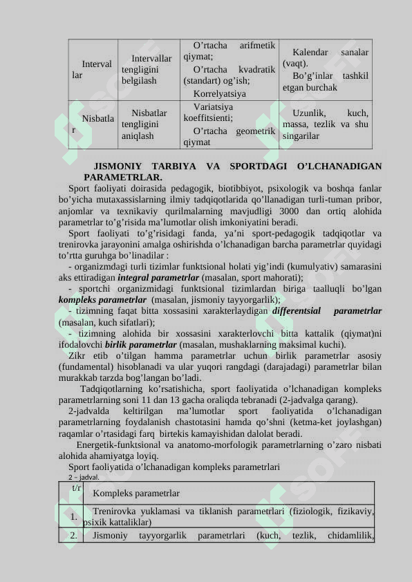 O‘LCHASH NAZARIYASI ASOSLARI 4