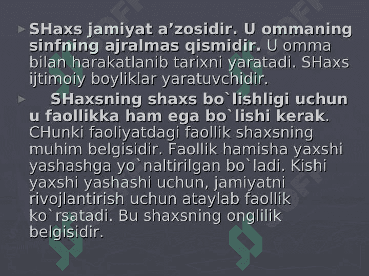 Individ, shaxs, individuallik 5