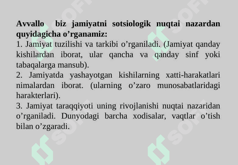 Jamiyat yaxlit tizim sifatida 3