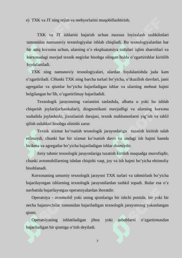 UNIVERSAL SHAHAR ATXK STANSIYASINI LOYIHALASH 7