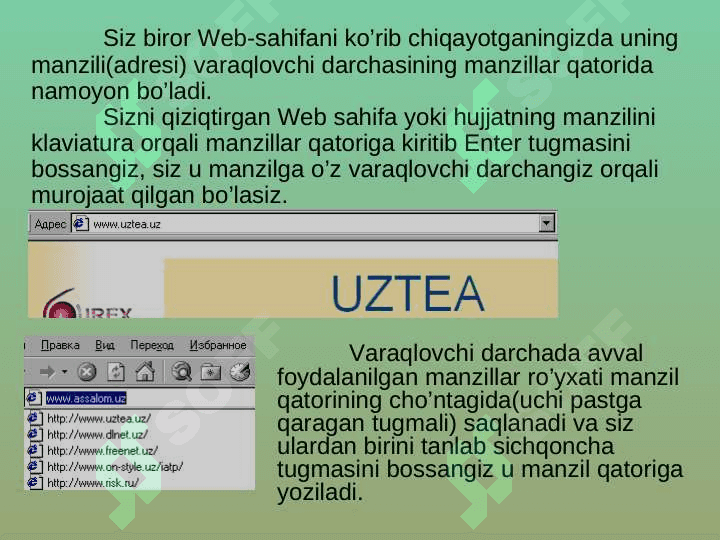 MICROSOFT   INTERNET EXPLORER   DASTURIDA ISHLASH 4