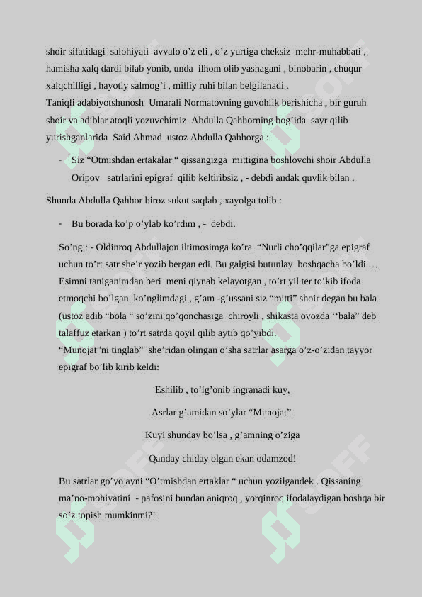 Abdulla Oripov she’riyatida sevgi-muhabbat mavzulari 3