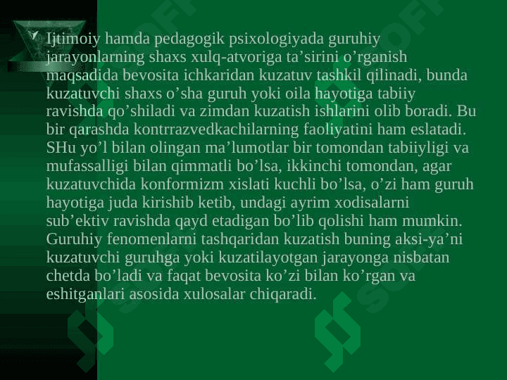 PSIХОLОGIYA FANI MЕTОDLARI VA SОХALARI 5