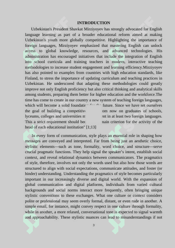 The pragmatics of style 3