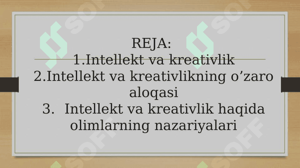 INTELLEKT VA KREATIVLIK 2