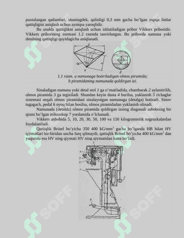 Metallar qattiqligini aniqlash usullari 2