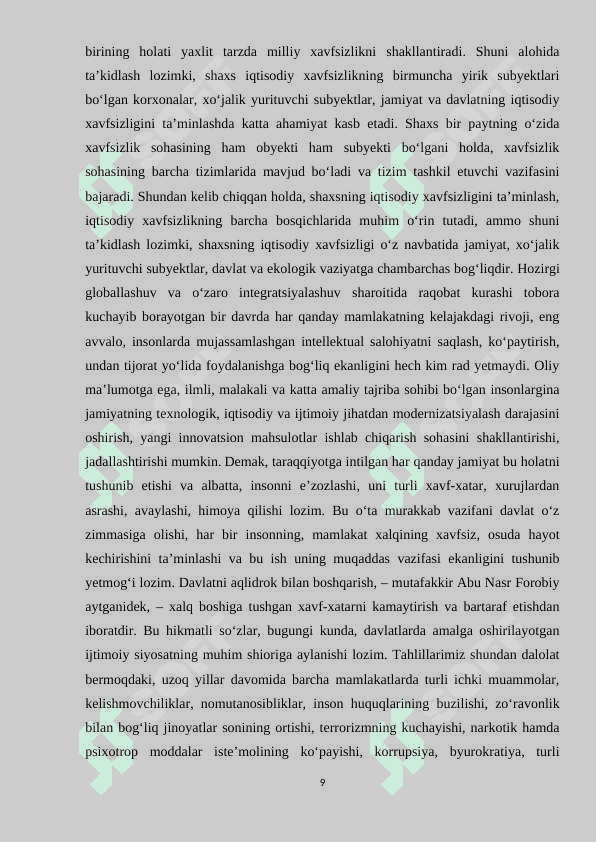 Shaxsning erkinliklari va iqtisodiy mustaqilligi 8
