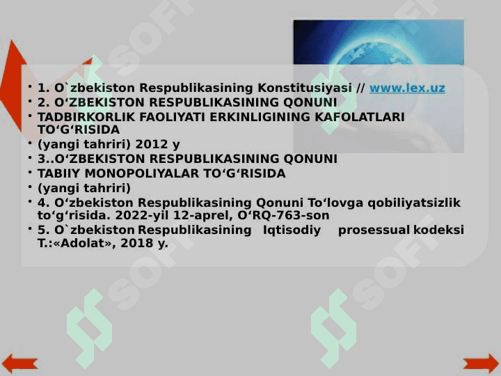 Tadbirkorlik subyektlarining huquq va majburiyatlari 3